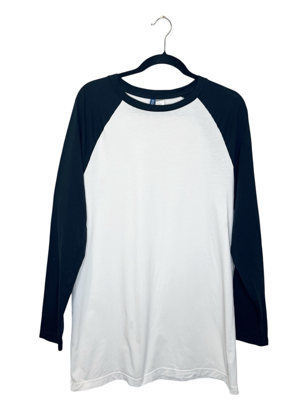 Divided H&M Raglan Long Sleeve Casual Baseball Style T-Shirt Dress size Medium